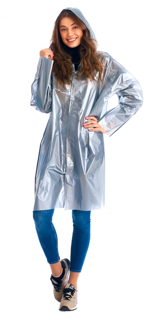 Плащ-дождевик СИРИУС-ЛЮКС серебро