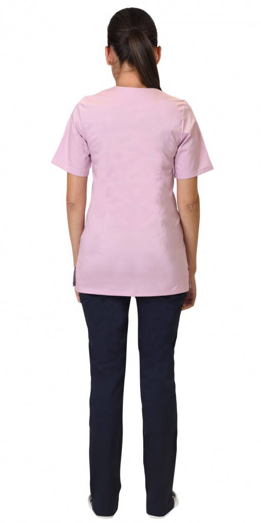 Костюм СИРИУС-ВАЛЕРИЯ женский: блуза, брюки розовый с темно-синим
