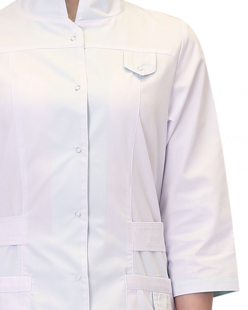 Костюм СИРИУС-ВЕРОНА женский: блуза, брюки белый с мятным