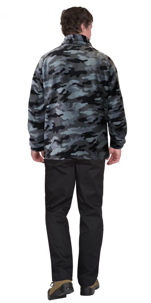 Куртка флисовая КМФ Мультикам серый