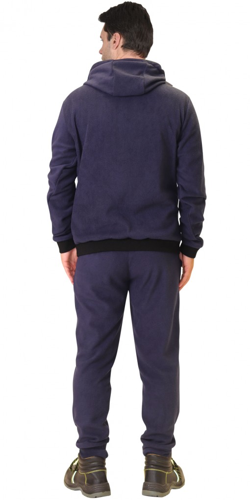 Толстовка флисовая синяя