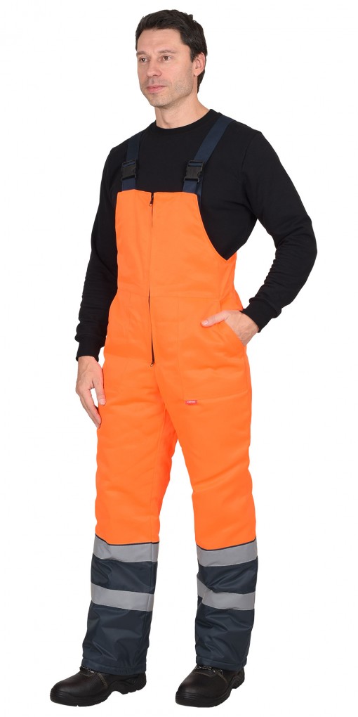 Костюм СИРИУС-МАГИСТРАЛЬ-3-РОСС зимний : куртка, полукомбинезон оранжевый с синим и СОП