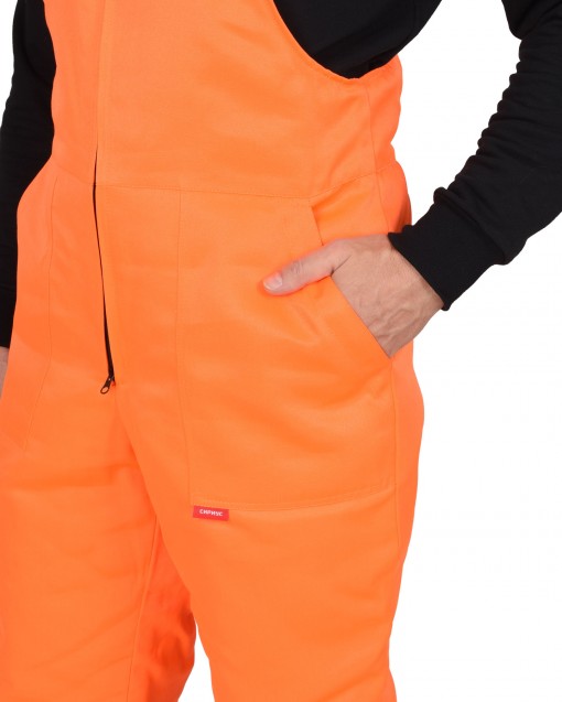 Костюм СИРИУС-МАГИСТРАЛЬ-3-РОСС зимний : куртка, полукомбинезон оранжевый с синим и СОП