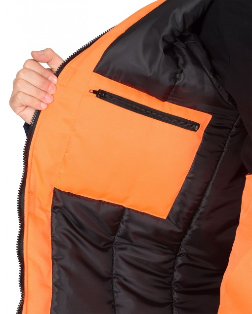 Костюм СИРИУС-МАГИСТРАЛЬ-3-РОСС зимний : куртка, полукомбинезон оранжевый с синим и СОП