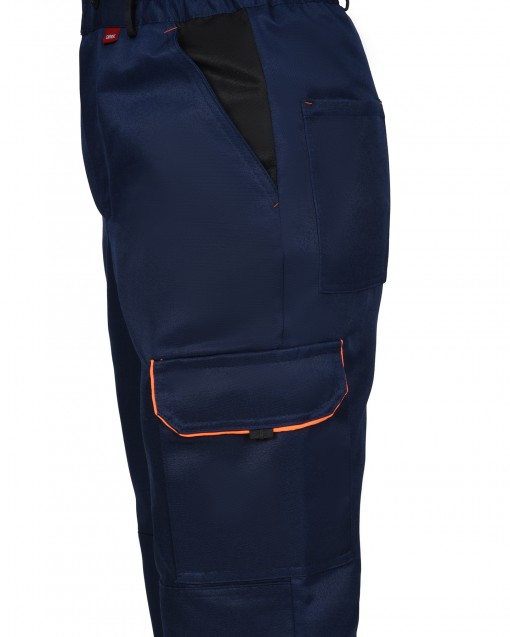 Костюм СИРИУС-ПРАКТИК  куртка/брюки, темно-синий с черным и СОП