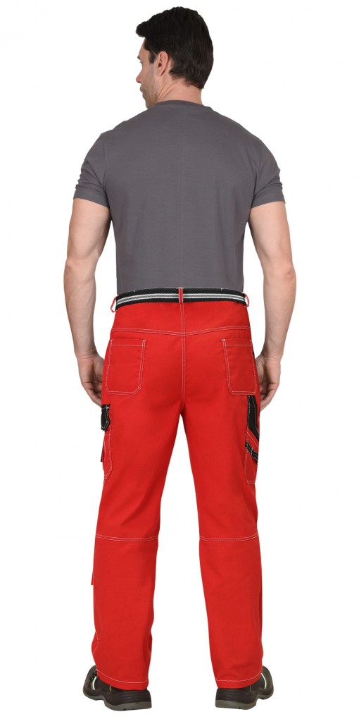 Брюки СИРИУС-ПРЕСТИЖ красные с черным