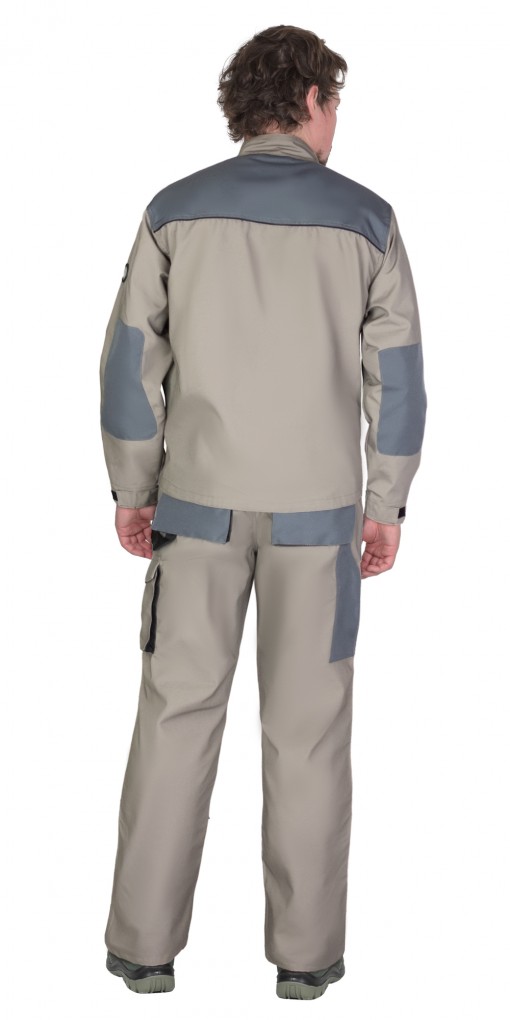 Костюм СИРИУС-СПБ куртка/брюки, песочный с серо-зеленым