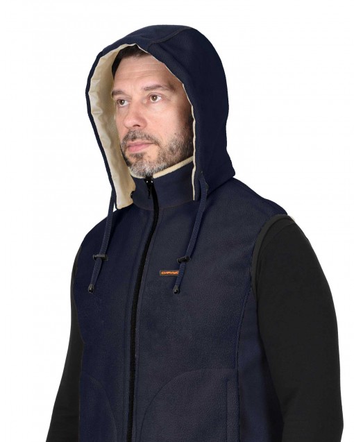 Жилет флисовый СИРИУС-ТЕХНО синий (флис дублированный)