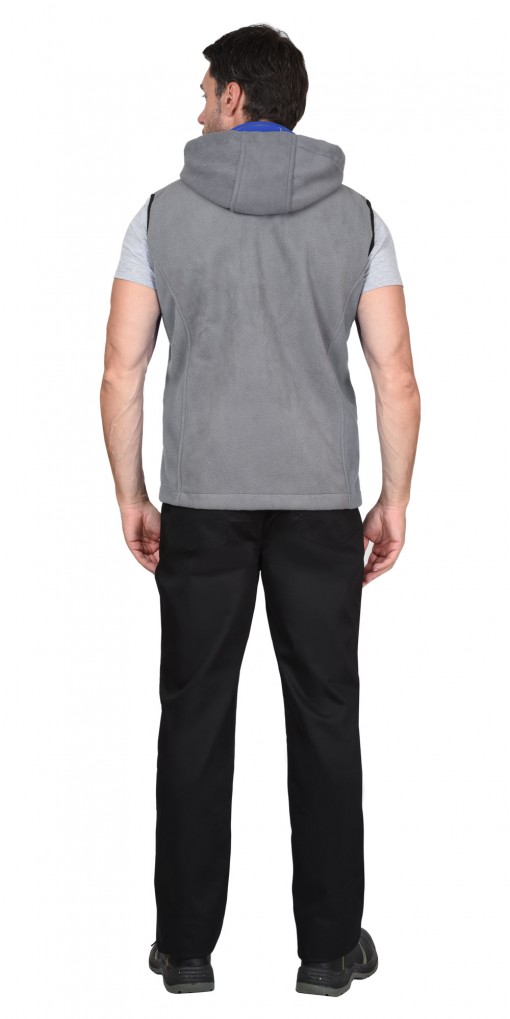Жилет флисовый СИРИУС-ТЕХНО серый (флис дублированный)
