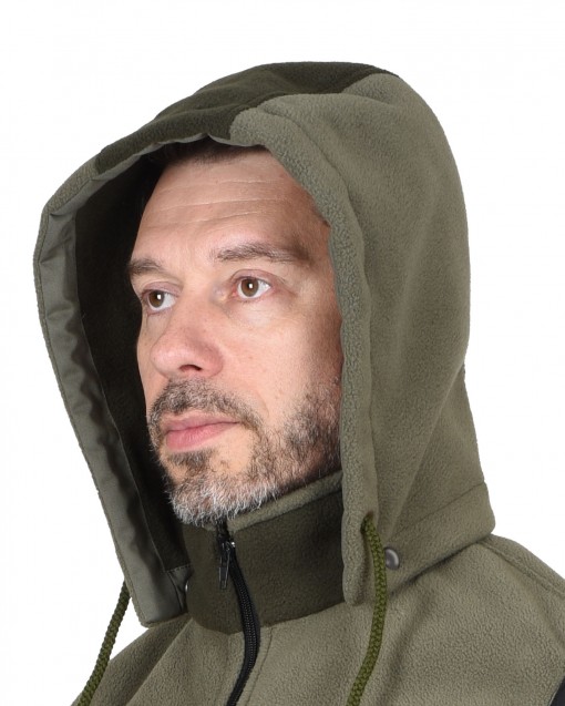 Жилет флисовый СИРИУС-ТЕХНО светло-оливковый с оливковым (флис дублированный)