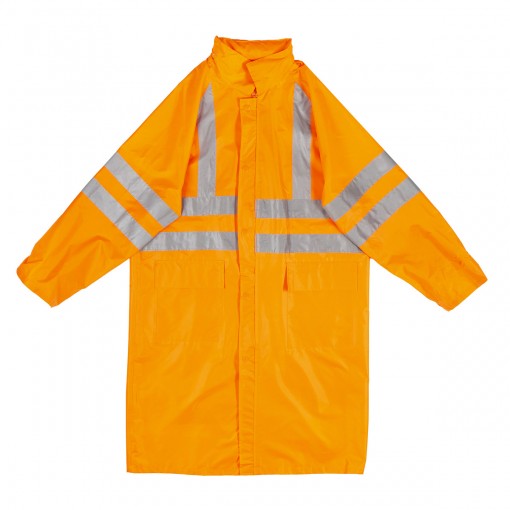 Плащ влагозащитный нейлоновый 2Hands PP4HV повышенной видимости с СОП оранжевый