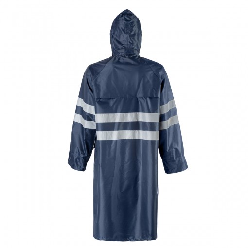 Плащ влагозащитный нейлоновый 2Hands PP2HV повышенной видимости с СОП синий