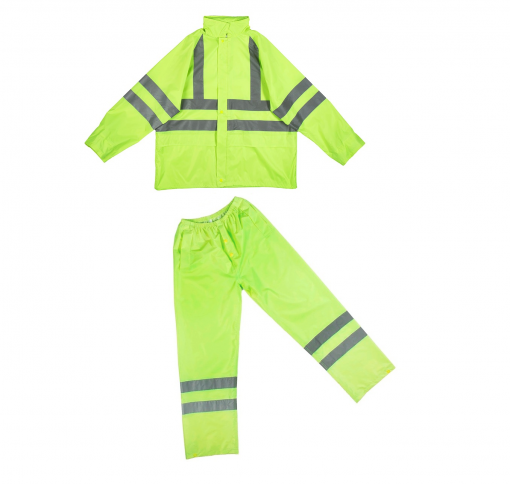 Костюм влагозащитный нейлоновый 2Hands KP3HV куртка/брюки повышенной видимости с СОП лимонный