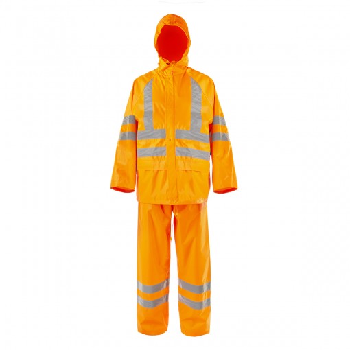 Костюм влагозащитный нейлоновый 2Hands KP4HV куртка/брюки повышенной видимости с СОП оранжевый