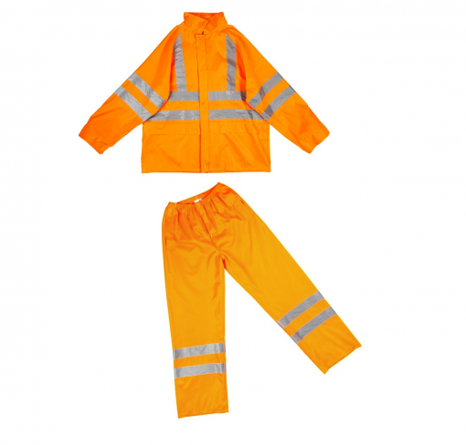 Костюм влагозащитный нейлоновый 2Hands KP4HV куртка/брюки повышенной видимости с СОП оранжевый