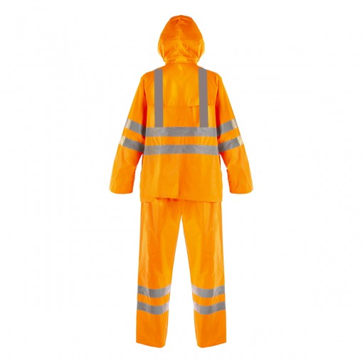 Костюм влагозащитный нейлоновый 2Hands KP4HV куртка/брюки повышенной видимости с СОП оранжевый