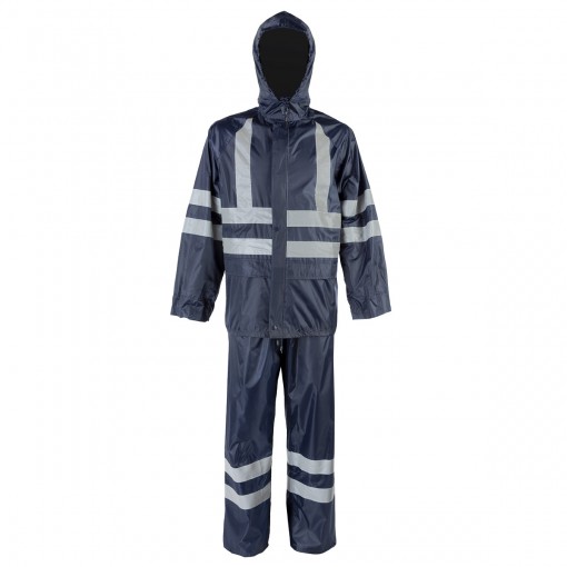 Костюм влагозащитный нейлоновый 2Hands KP2HV куртка/брюки повышенной видимости с СОП синий