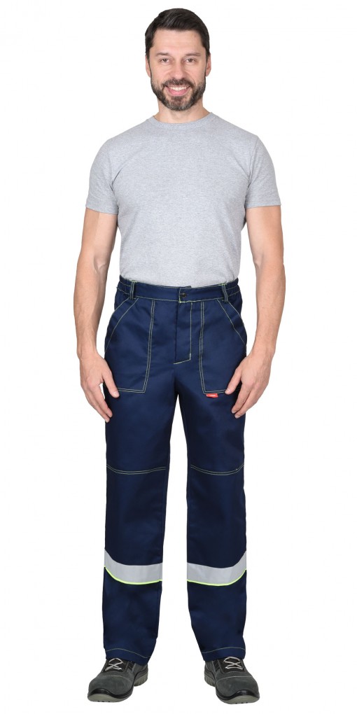 Костюм СИРИУС-НАВИГАТОР куртка брюки синий с лимонным и СОП