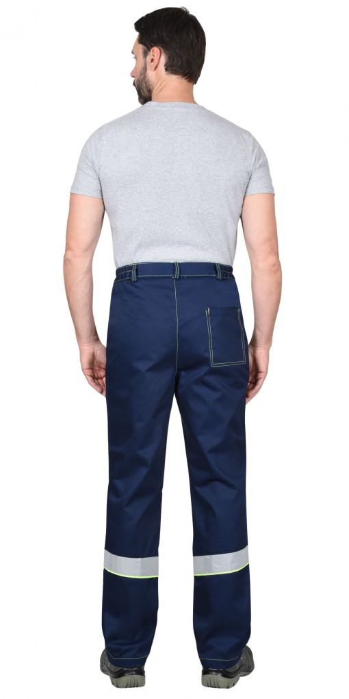 Костюм СИРИУС-НАВИГАТОР куртка брюки синий с лимонным и СОП