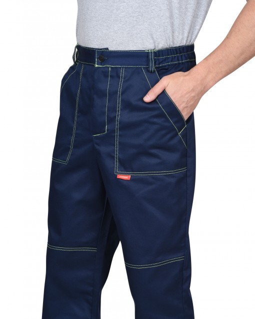 Костюм СИРИУС-НАВИГАТОР куртка брюки синий с лимонным и СОП