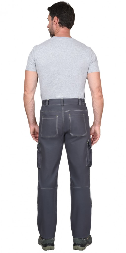 Брюки СИРИУС-ДЖЕТ серые с синим