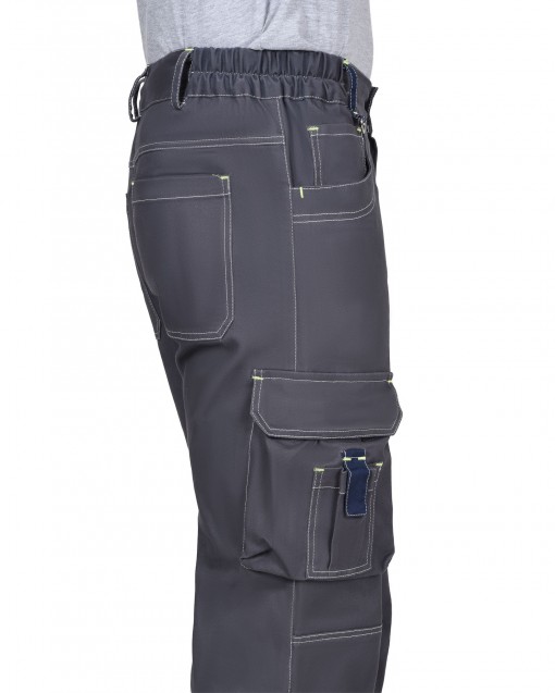 Брюки СИРИУС-ДЖЕТ серые с синим