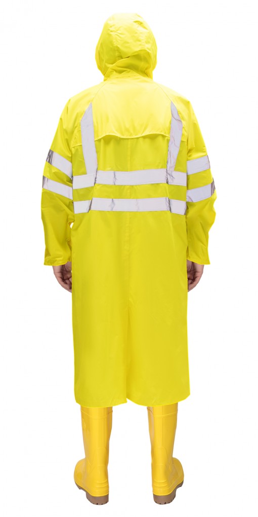 Плащ влагозащитный ПВХ SIRIUS Профи лимонный с СОП