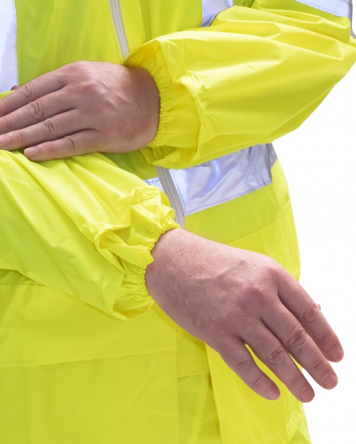 Плащ влагозащитный ПВХ SIRIUS Профи лимонный с СОП
