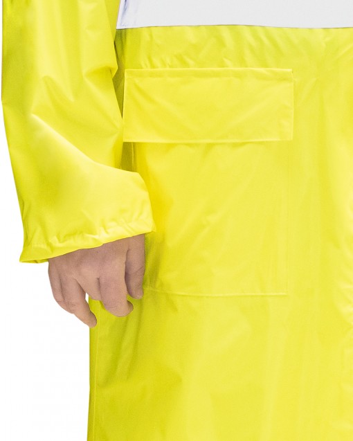 Плащ влагозащитный ПВХ SIRIUS Профи лимонный с СОП