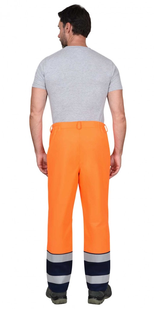 Брюки СИРИУС-ТЕРМИНАЛ-3-РОСС оранжевые с темно-синим и СОП
