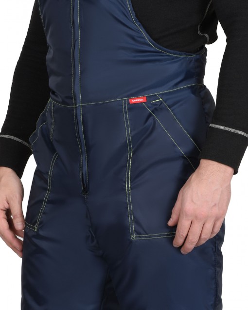 Полукомбинезон СИРИУС-ТЕРМИНАЛ синий с лимонным и СОП