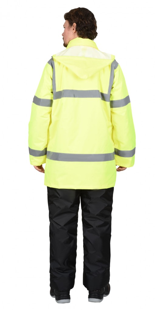 Куртка СИРИУС-АТЛАС утепленная лимонная с СОП