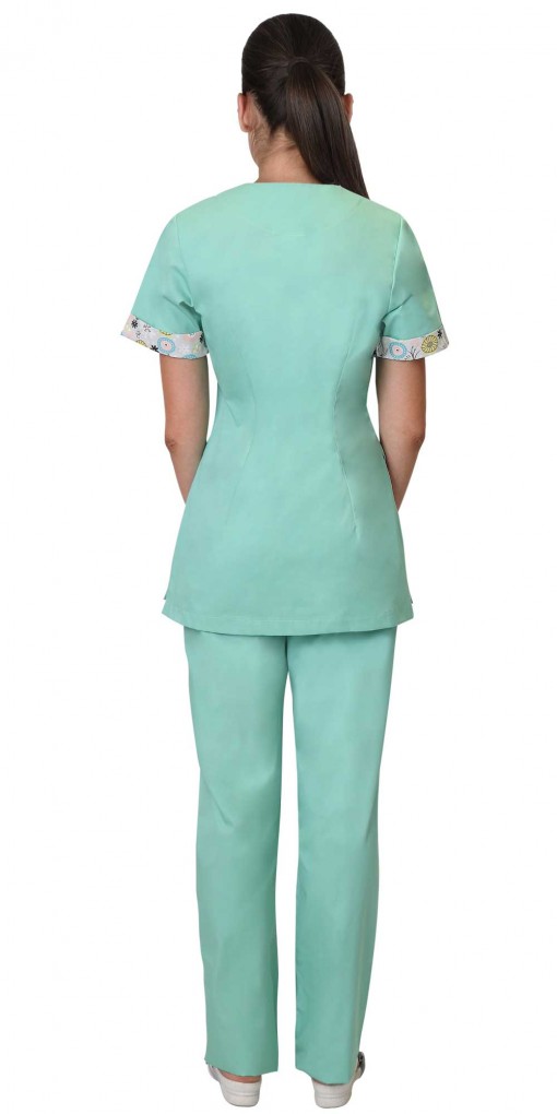 Костюм СИРИУС-СЕЛЕНА женский: блуза, брюки мятный