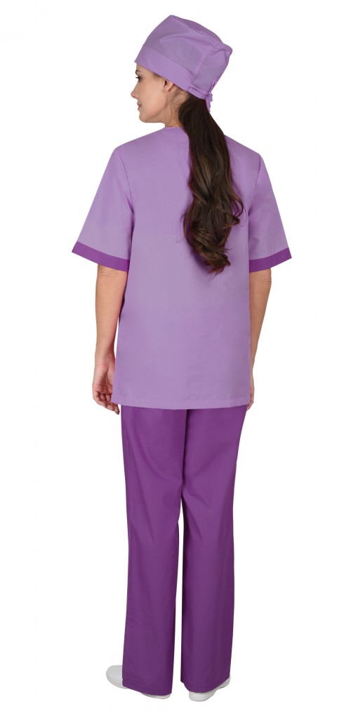 Костюм СИРИУС-СОФИЯ женский: блуза, брюки сиреневый с фиолетовым