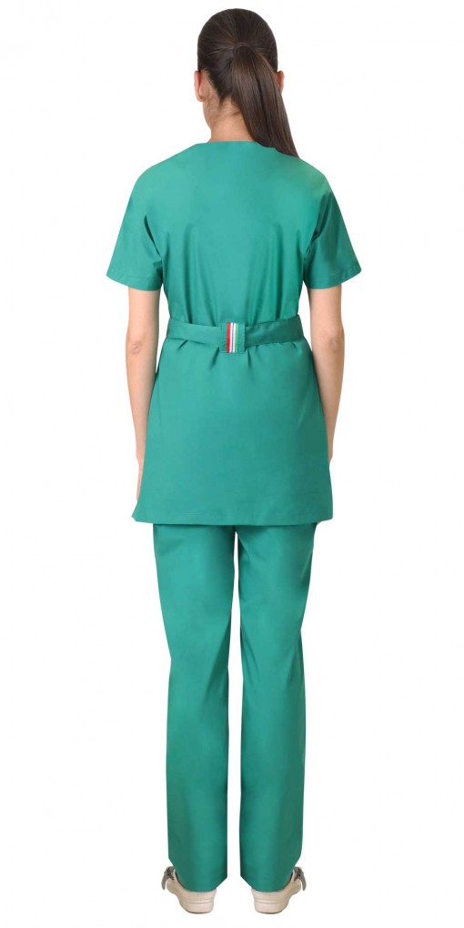 Костюм СИРИУС-ЛИБЕРТИ женский: блуза/брюки зеленый