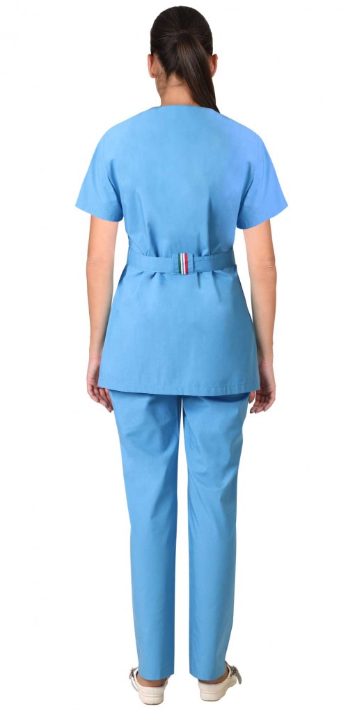 Костюм СИРИУС-ЛИБЕРТИ женский: блуза/брюки голубой