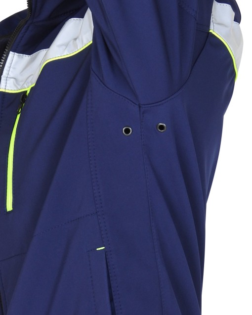 Куртка СИРИУС-АЗОВ демисезонная софтшелл синяя с СОП