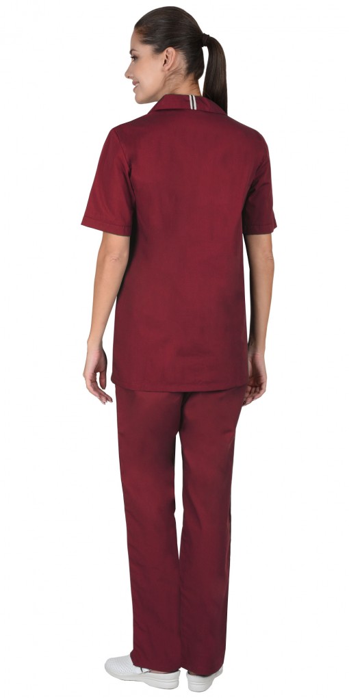 Костюм СИРИУС-ВИКТОРИЯ женский: куртка, брюки бордовый