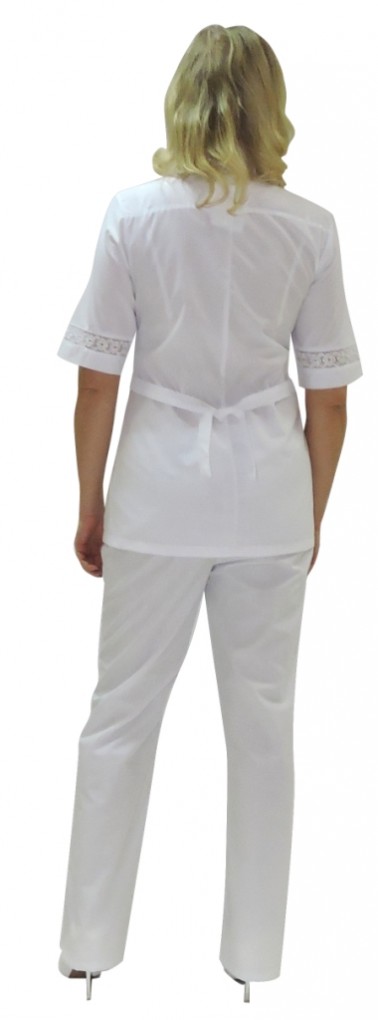 Костюм СИРИУС-АДЕЛЬ женский: куртка, брюки белый