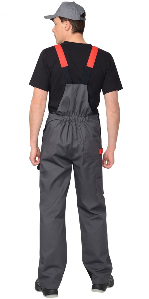 Полукомбинезон СИРИУС-ФАВОРИТ-МЕГА серый с красным и черным и СОП
