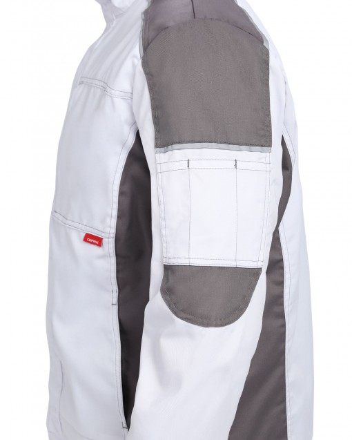 Куртка СИРИУС-ЦИТРИН белая со средне-серым