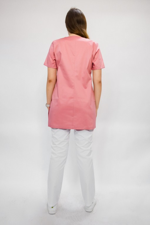Блуза ЛОНГА женская: розовая