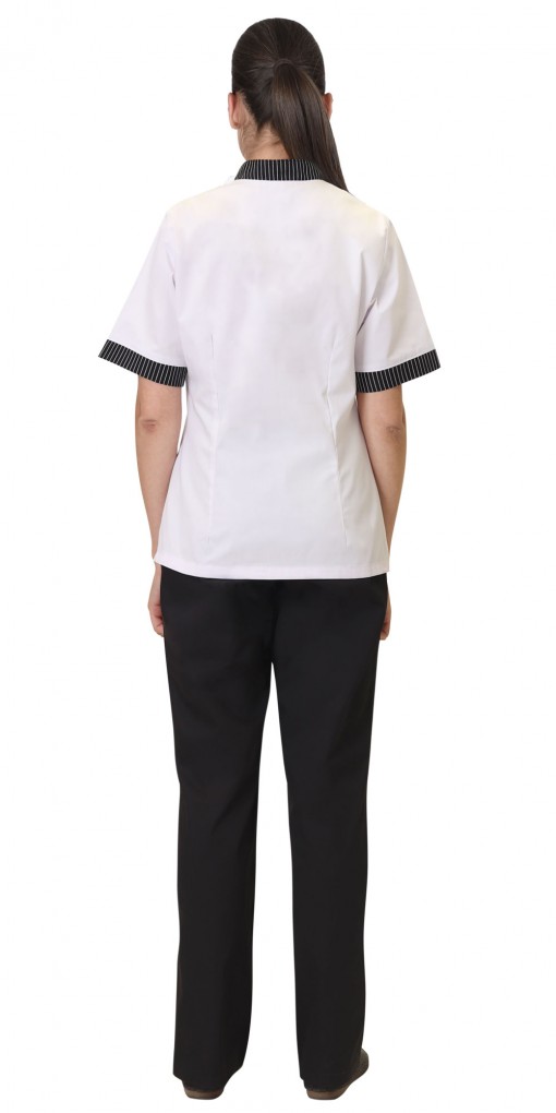 Китель СИРИУС-Мишлен женский белый с отделкой