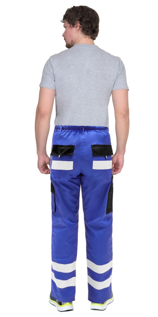 Брюки СИРИУС-ТРЭКС васильковые с черным и СОП