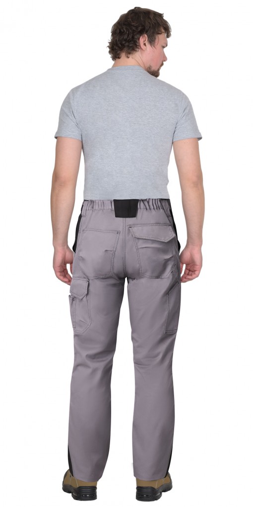 Брюки СИРИУС-ЦИТРИН серые с черным