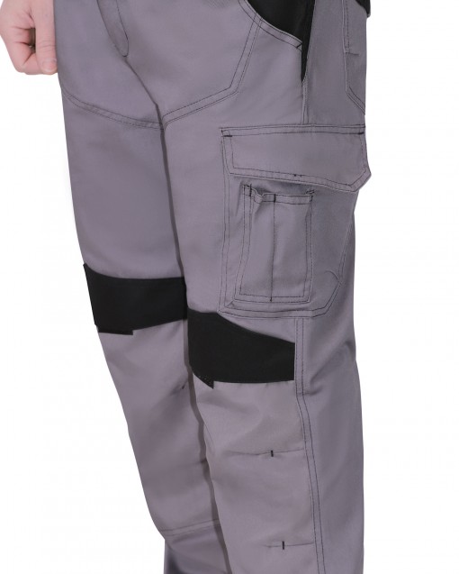 Брюки СИРИУС-ЦИТРИН серые с черным