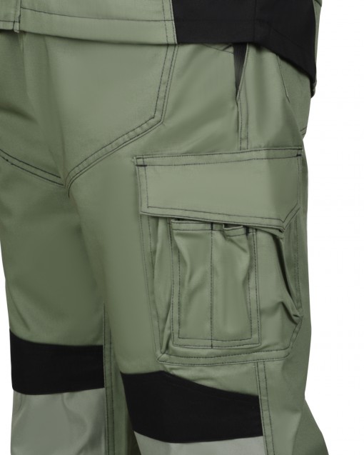 Брюки СИРИУС-ЦИТРИН светло-оливковые с черным