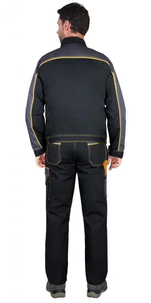 Куртка СИРИУС-АГАТ черный с темно-серым