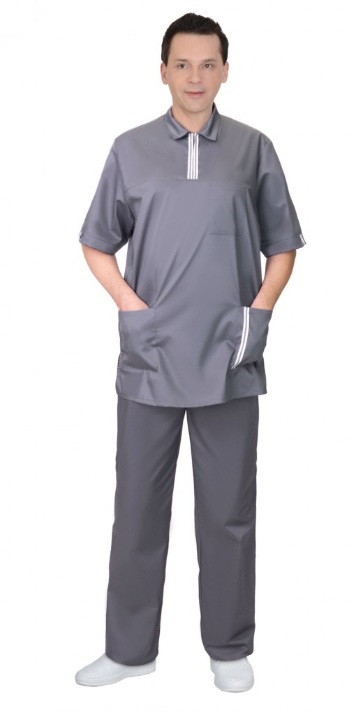 Костюм СИРИУС-ВИКТОР мужской: куртка/брюки темно-серый