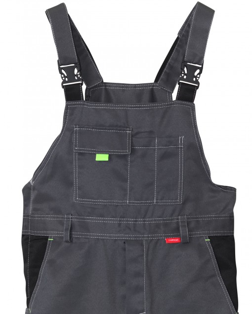 Костюм СИРИУС-ФАВОРИТ куртка/полукомбинезон, тёмно-серый с черным